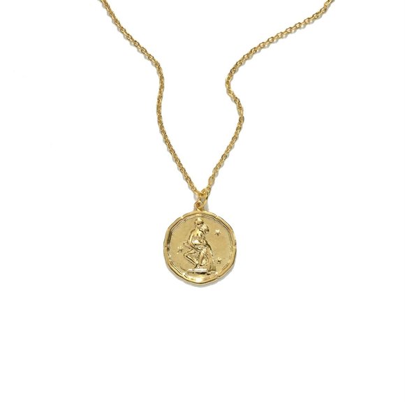 Zodiac Aquarius Sign Necklace - Picture 6 of 8